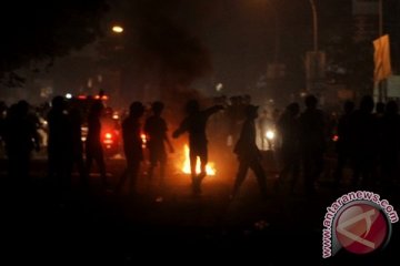 Bentrokan terjadi di empat titik di Makassar