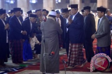 Presiden SBY sholat Idul Fitri di Istiqlal