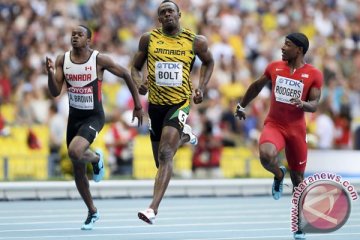 Usain Bolt juara 100m di Moskow