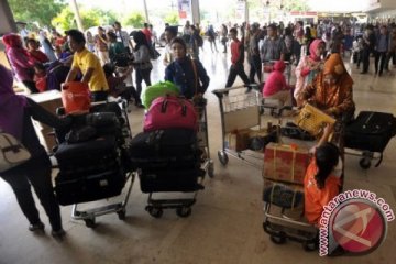 Arus mudik Bandara Sultan Hasanuddin 42.954 penumpang