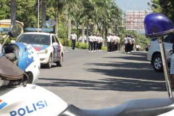 Lomba gerak jalan di Bitung
