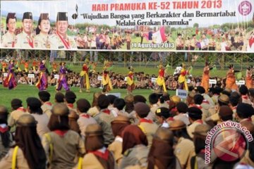 Sambut tahun baru, Perkemahan Pramuka digelar