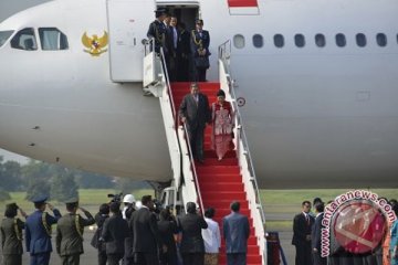 Presiden tiba di Tanah Air