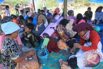 Jumlah pengungsi Sinabung berkurang