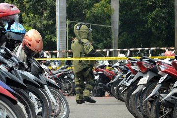 Gegana amankan tas mencurigakan di parkir DPR