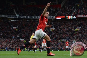 Babak pertama: MU 3, Leicester 0