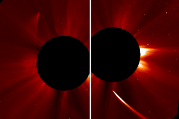 Komet ISON mungkin bertahan setelah melewati matahari