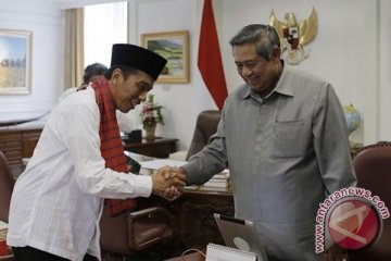 Presiden terima kedatangan Jokowi