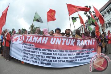 Aksi Petani Ogan Ilir