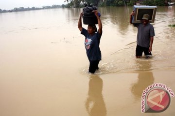 Sejumlah daerah di Karawang masih banjir