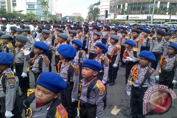 Polisi cilik ramaikan Gerakan Nasional Keselamatan Berlalu Lintas