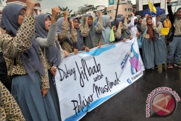 Aksi Tolak Pelarangan Jilbab