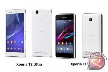 Ponsel Sony terbaru, Xperia E1 dan T2 Ultra