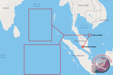 Area pencarian MH370 Malaysia Airlines sudah seukuran AS