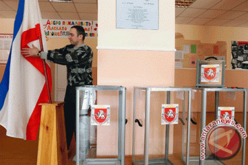 Warga Krimea antusiastis ikuti referendum