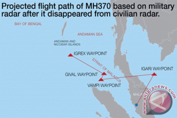 Indonesia-Australia pimpin pencarian MH370 di koridor selatan