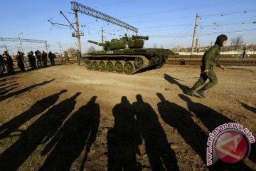 Kendaraan tentara berbendera Rusia masuki Ukraina
