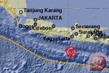 Gempa 5,6 skala richter di perairan Yogyakarta