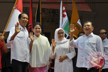 Jokowi berbagi wilayah kampanye dengan JK