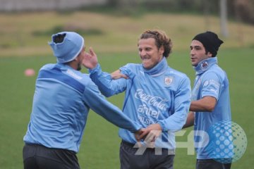 Forlan kembali berlatih usai gangguan pencernaan