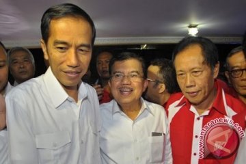 Jokowi yakin menang jika partai dan relawan kompak