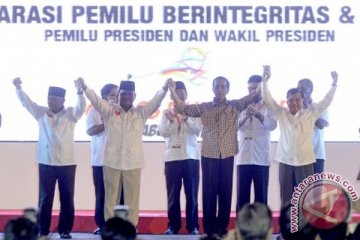 Jokowi bantah tegang saat Deklarasi Damai