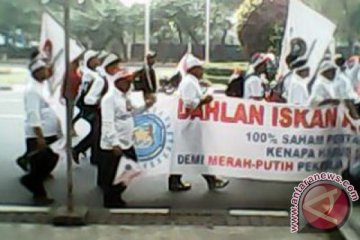 Demo pekerja Pertamina tuntut kedaulatan energi nasional