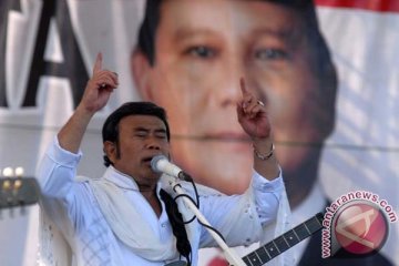 Rhoma Irama hibur warga kampanye Probowo-Hatta