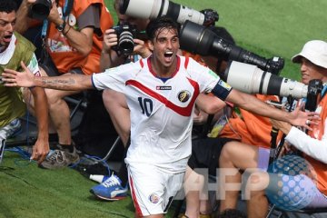 Bryan Ruiz buka keunggulan Kosta Rika 1-0 atas Yunani