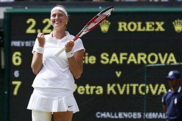 Kvitova kandaskan Safarova untuk ke final Wimbledon