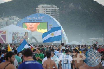 Pendukung Argentina dominasi Copacabana