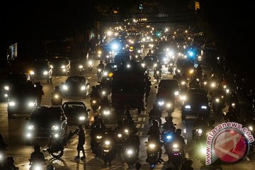 Kendaraan hias meriahkan malam takbiran di Medan