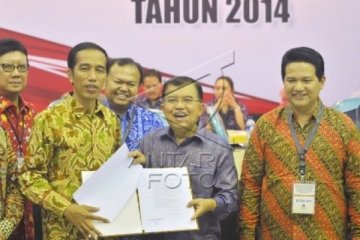 KPU Tetapkan Jokowi-JK Sebagai Presiden-Wapres 2014-2019