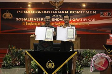 KPK-Polri tandatangani MoU gratifikasi