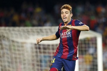 Munir cetak dua gol kemenangan Barcelona atas Espanyol