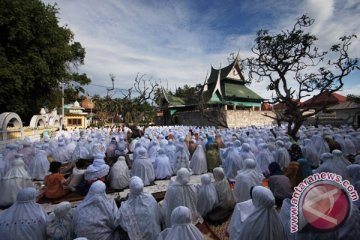 Jamaah Tarekat Syattariyah sumbar shalat Idul Adha