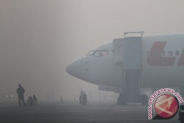 Bandara Pekanbaru lumpuh akibat asap kebakaran