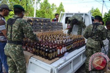 penyerahan miras selundupan