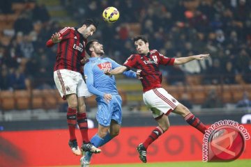 "Big match" Milan vs Napoli berakhir seri 1-1