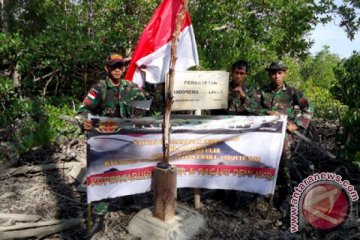 TNI bantah patok batas di Pulau Sebatik bergeser