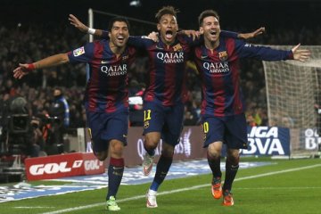 Neymar, Messi, Ronaldo, pencetak gol terbanyak Champions