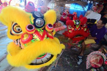 Atraksi Barongsai meriahkan perayaan Tahun Baru Imlek