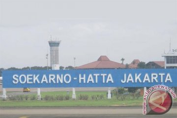 Lalu lintas kawasan Bandara Soekarno-Hatta padat