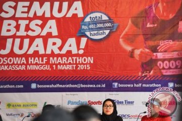 Pelari Kenya dominasi Bosowa Half Marathon 2015