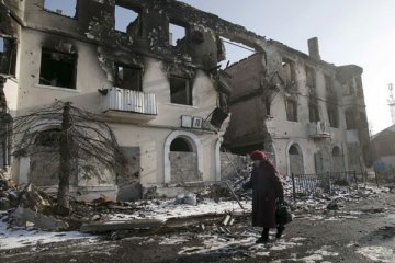 Puluhan orang tewas akibat pertempuran sengit di Ukraina Timur