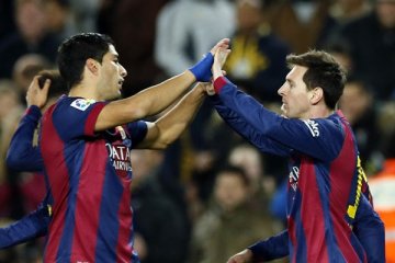 Suarez lewati debutnya di Barca dengan gemilang