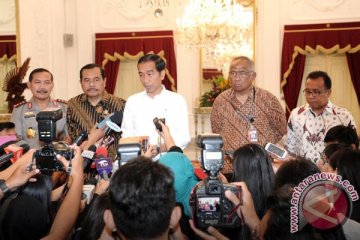 Presiden Jokowi minta KPK-Polri-Kejagung tingkatkan koordinasi