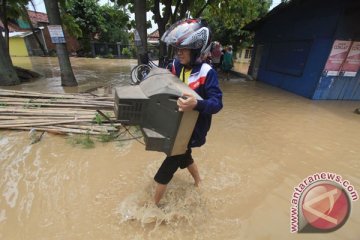 Banjir Indramayu mulai surut