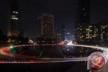 Sudirman-Thamrin gelap saat Earth Hour