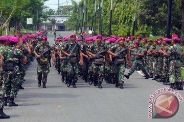 174 prajurit Marinir TNI AL berangkat ke Ambalat dan pulau terluar